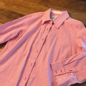 Pink striped Izod blouse